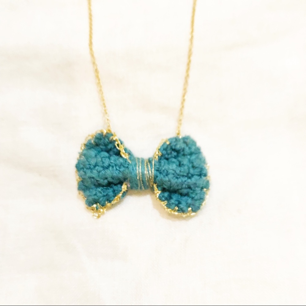 Anthropologie Bow Tie Necklace